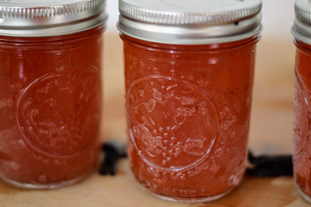 canned peach syrup from Spirit's Freedom Farm