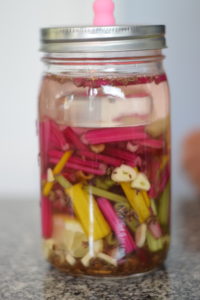 fermenting vegetables swiss chard stems